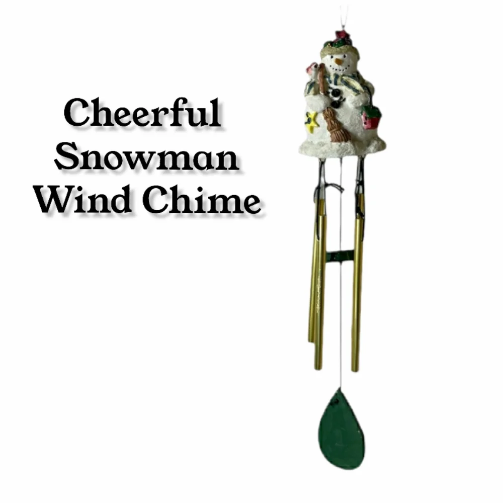 Snowman Wind Chime Hanging Wind Chime Holiday Decorations Christmas Ornaments